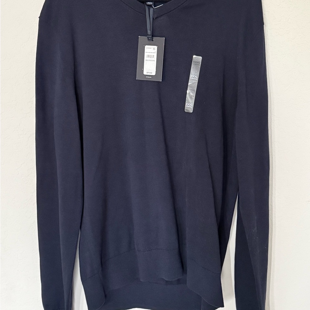 Tommy Hilfiger Men's Navy V-Neck Sweater